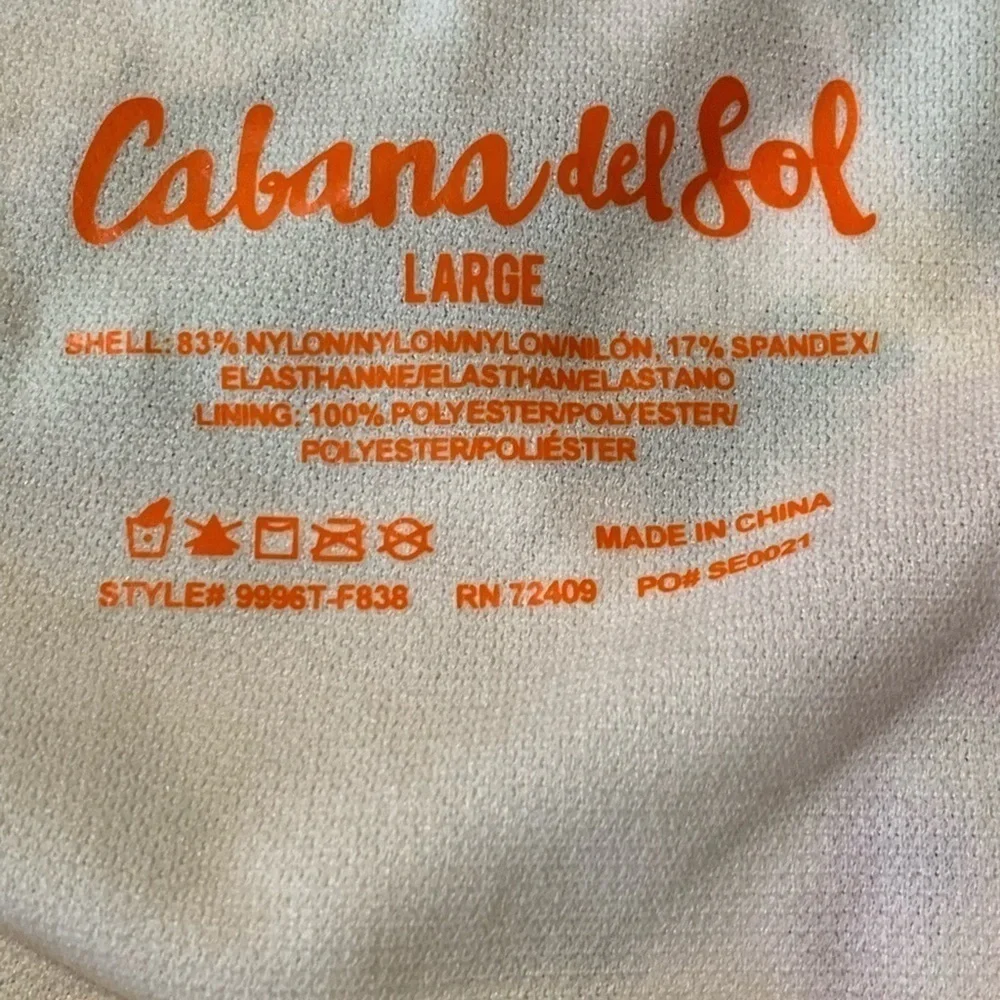 Cabana del Sol Size Large Floral Tropical Bikini Swim Bottom